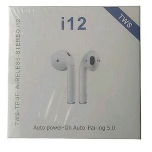 Factory Sealed Generic Wireless Ear Pods  i 1 2 TWS Auto Powerr and Auto Pairing